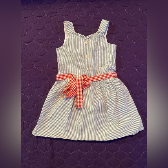Other - 🌟❣️4/$10❣️🌟Girls Sz 5 blue w/red dress